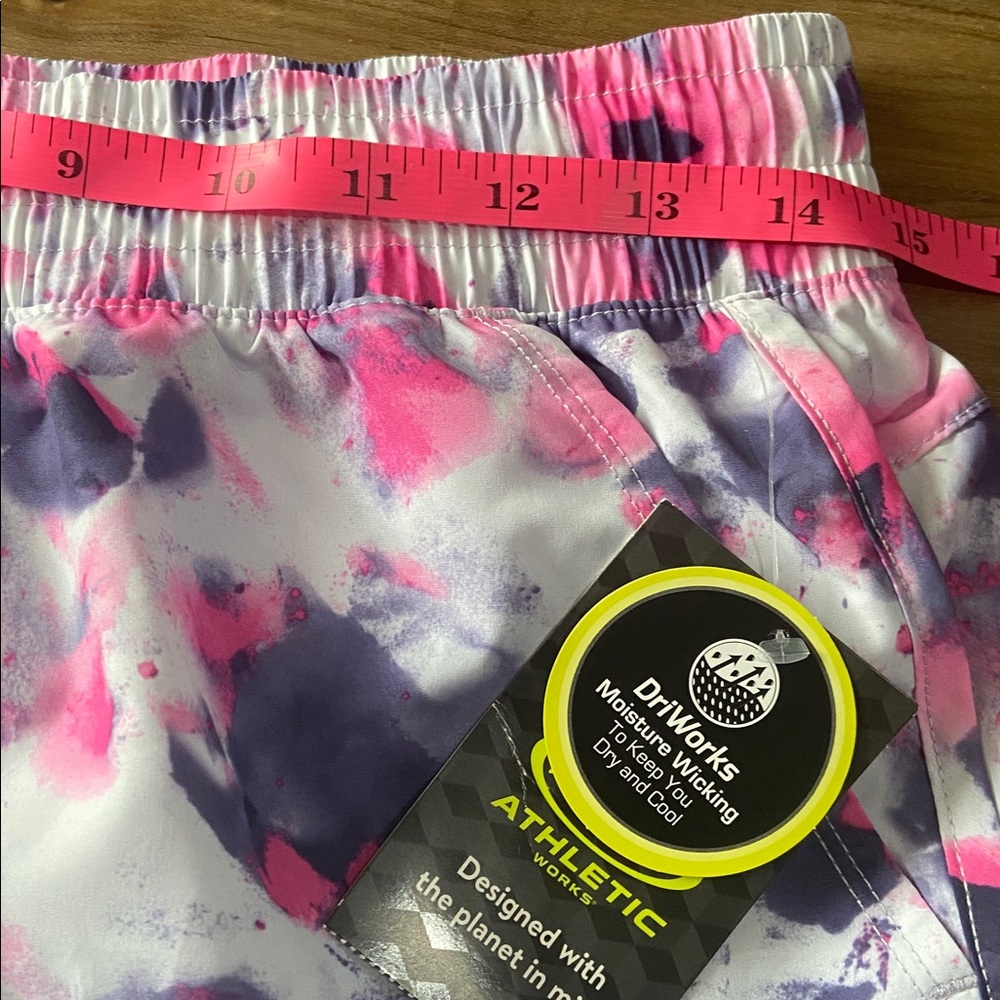 Athletic Works Pink and Purple Athletic Shorts - Picture 4 of 6